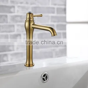 Gold Plated Single Handle Long Reach Bathroom Faucet thumbnail-2