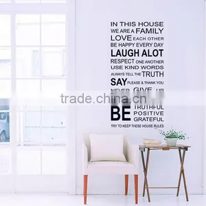 2016 Home Decor Words Vinyl Sticker Wholesale Custom Wall Sticker thumbnail-1