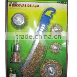 6pcs Steel Wire Brushes Set,steel Cup Brush thumbnail-1