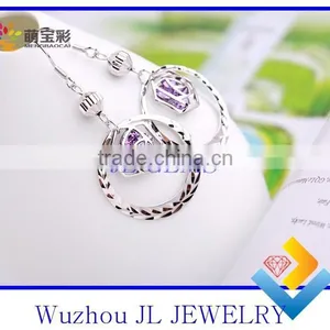2014 Jewelry Factory Best Price All Jewelry 925 Silver Fashion BOXI Style Earrings Bead Latest Style Earrings thumbnail-4