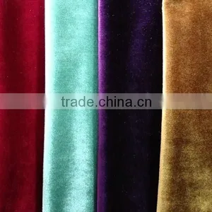 Wholesale Shiny Warp Knitting Italian Velvet Sofa Fabric For Home Textile Decoration thumbnail-1