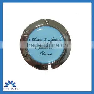 High-quality Promotion Custom-printing Table Top Foldable Purse Hanger thumbnail-2