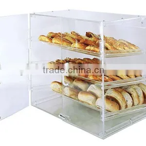 Acrylic Donut & Pastry Display Case - 3 Shelves - Rear Access - Bakery Cabinet thumbnail-2