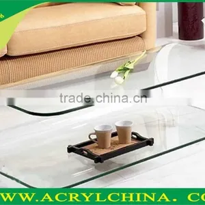 Top Grade Clear Acrylic Tea Table for Home,hotel,KTV and Bar, Hot Sale Transparent Acrylic Tea Table With Hot-bend Forming thumbnail-1