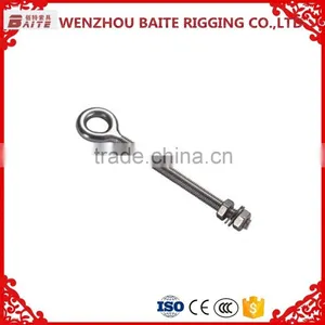 Galvanize Carabiner Wholesale Hot Selling High Quality Steel Electric Galvanized Eye Bolt With Nut Stainless Steel Aisi 316 304 thumbnail-1