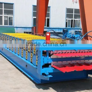 Corrugated Sheet Metal Roof Making Machine, Double Layer for Corrugated and Trapezoidal Roof Tile Machine Most Popular thumbnail-3