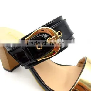 New Fashion Middle Heel Slipper Lady Party Sandals Slipper thumbnail-6