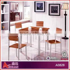B0828 Dining Room Furniture / Square Dining Table With 4 Chairs / New Classic Wooden Dining Room Set thumbnail-1