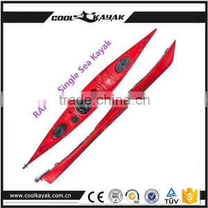 RAPIER-Single Barato Sea Kayak for Exploration From Ningbo Cool Kayak Supplier Sit-on Top Plastic Kayak With Rudder System Quality Choice thumbnail-1