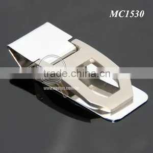 Engrave Hollow Zinc Alloy Pocket Slim Cash Clip Personalized Folding Stainless Steel Metal Money Clip Gift thumbnail-1