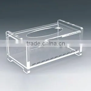 U-shaped Acrylic Napkin Holder With Drawer QCY-TB-19 Quality Choice thumbnail-1