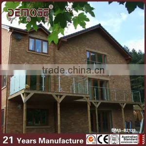 Powder Coating u Channel Glass Railing thumbnail-1