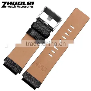 Luxury Real Alligator 28*24mm DS Leather Watch Bracelet Leather Watch Strap thumbnail-2