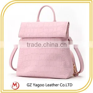 Soft Pink Ladies Travel Backpack Bags thumbnail-2