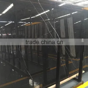 Chinese Black Marquina Marble Slab thumbnail-5