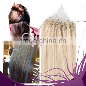 100% Indian Remy Human Hair Micro Ring Loop Hair thumbnail-3