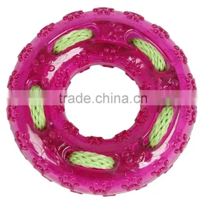 Pet TPR Tyre Toy With Rope New Design Dog Toy thumbnail-3