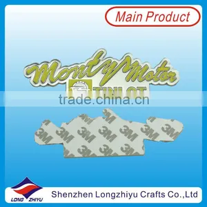 Shiny Chrome Car Emblem Badge,3M Adhesive Custom Chrome Nameplate,car Logo Label Tag Maker thumbnail-1