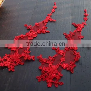 Extra Large Crocheted Lace Applique For Bridal,Lace Applique Patch thumbnail-3