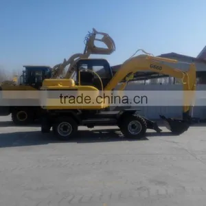 6tons Wheel Excavator Mini Wheel Excavator With Hammer and A/C thumbnail-1