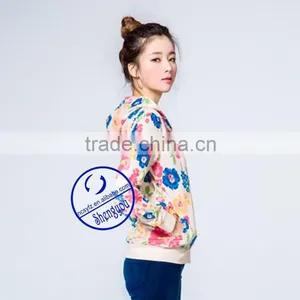 Custom Women Full Printed Zipper-up Hoodies Sweatshirts thumbnail-4