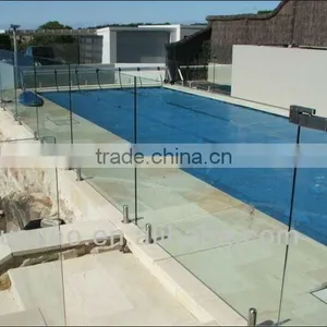 Frameless Tempered Glass Fence With EN12150, AS/NZS2208:1996, BS62061981 thumbnail-1