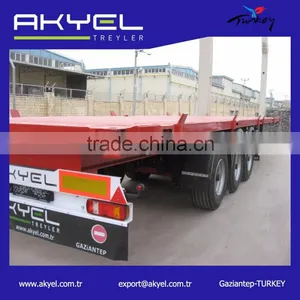 RED 13.60 FLATBED SEMI TRAILER thumbnail-1