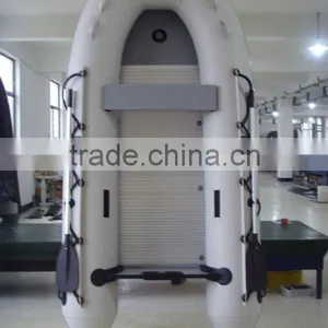 White>>Aluminum>>PVC Inflatable Boat thumbnail-1