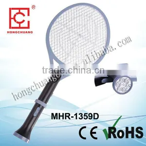 MHR-1359D 2015 Rechargeable Lithium Battery Litian Mosquito Racket Ypd With LED Torch thumbnail-2