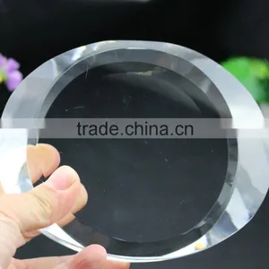 High Quality Round Shape Crystal Blank Block thumbnail-2