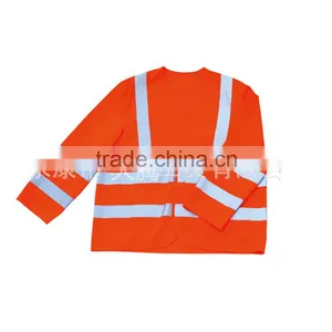 CE EN20471 ANSI Workwear Supplier Two Tone Long Sleeve High Visibility Summer Yellow Safety Reflective Jacket thumbnail-2
