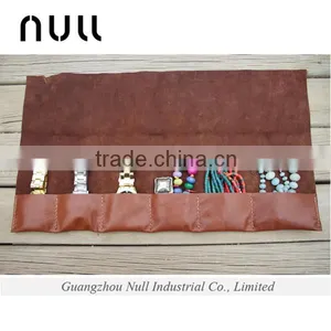 Brown Vintage Style Scroll Storage Bag With Leather Strap thumbnail-2