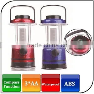 Outdoor Portable Emergency Light 12 Led Mobile Camping Lantern With Compass thumbnail-1