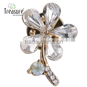 Wholesale Custom Wedding Brooch Earring Set Leather Jewelry Box thumbnail-1