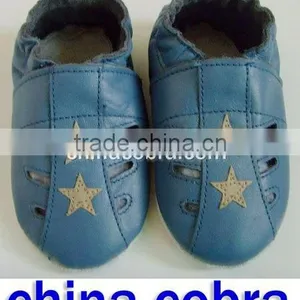 CHINA COBRA Top Quality Genuine Leather Soft Sole Baby Slippers thumbnail-1