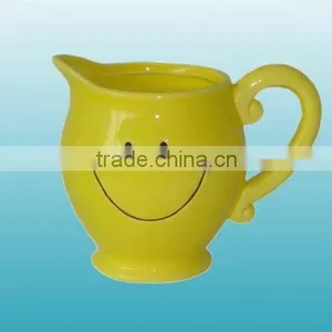 Handpainted Ceramic Milk Jug With Smile Face thumbnail-1