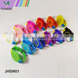 2016 Fashion Touch Screen LED Silicone Watch, Rainbow Band Led Silicone Watch thumbnail-3