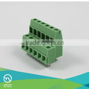 Electrical Screw Brass Tin Plated Terminal Block Connectors MU1.5HM2L 5.08mm 6P for Pin Block Terminal Connector thumbnail-1