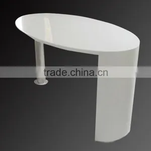 Industrial Style Dining Tables/high Glossy White Cafe Table/acrylic Cafe Table thumbnail-2