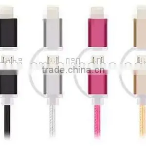 2016 New High Quality Micro Braided Usb Data Cable for Iphone/samsung thumbnail-1