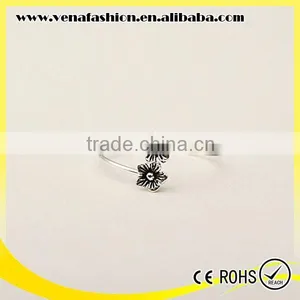 Girl Flower Design Antique Jewerly 925 Titanium Silver thumbnail-1