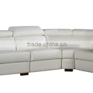 Modern Home Center Leather Recliner Sofa With Chaise thumbnail-2
