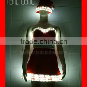 Hot Girl LED Light Christmas Dance Wear thumbnail-2