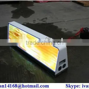 Double Sides Full Color P5 Taxi Top Led Advertising Display thumbnail-1