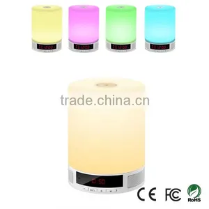 Touch Dimmable RGB Colorful Lamp Night Light Portable Bluetooth Speaker thumbnail-1