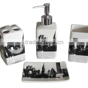 Fashional 4pcs Bath Set Ceramic thumbnail-5