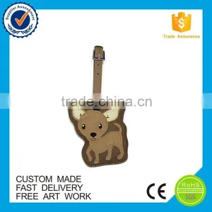 Hot Sale Cartoon Dog Funny Leather Luggage Tag thumbnail-1