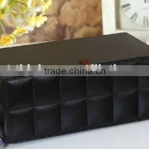 Hot Sale Leather Fancy Tissue Box PU Cheap Napkin Box thumbnail-2