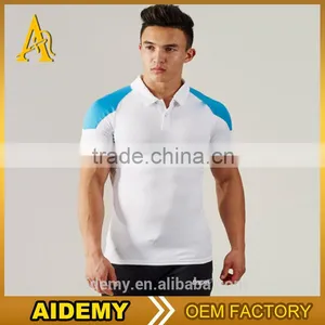 Wholesale Dri Fit Mens Polo Shirts Slim Fit Gym Polo t Shirt for Sports Wear thumbnail-2