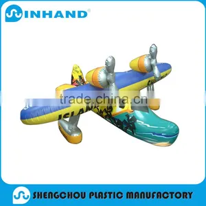 Plane Shape Inflatable Swimming Rider, Inflatable Plane Inflatable Floating Rider thumbnail-1